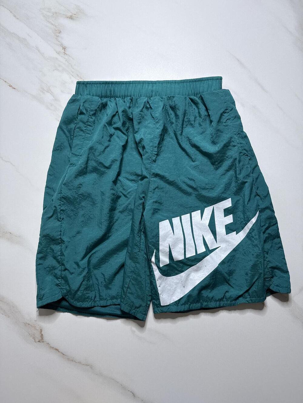 Nike Woven Logo Track Shorts Teal - Kids XL